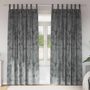 Tende in Velluto con tende 2 pcs Grigio 225 x 140 cm Velluto 4107725