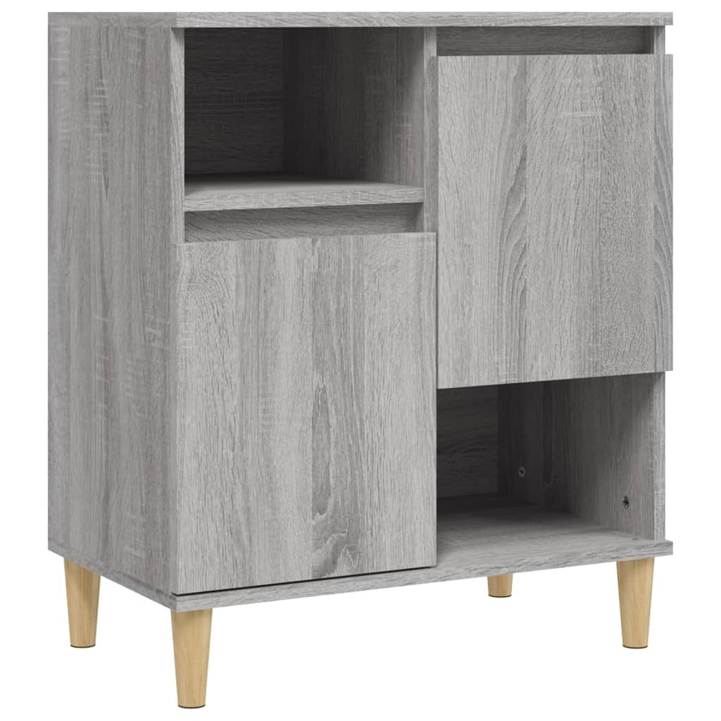 Buffet credenza cassettiera armadio mobile contenitore organizer per cucina soggiorno salotti 3 pezzi rovere Sonoma 60 x 35 x 70 cm legno ingegnerizzato grigio 02_0037168