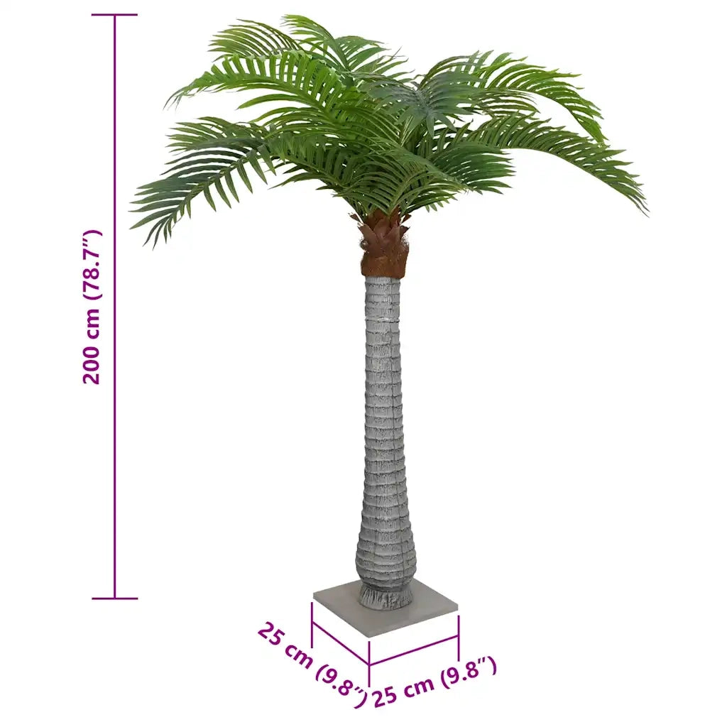 Palma Artificiale 15 Foglie 200 cm Verde CFW5231730