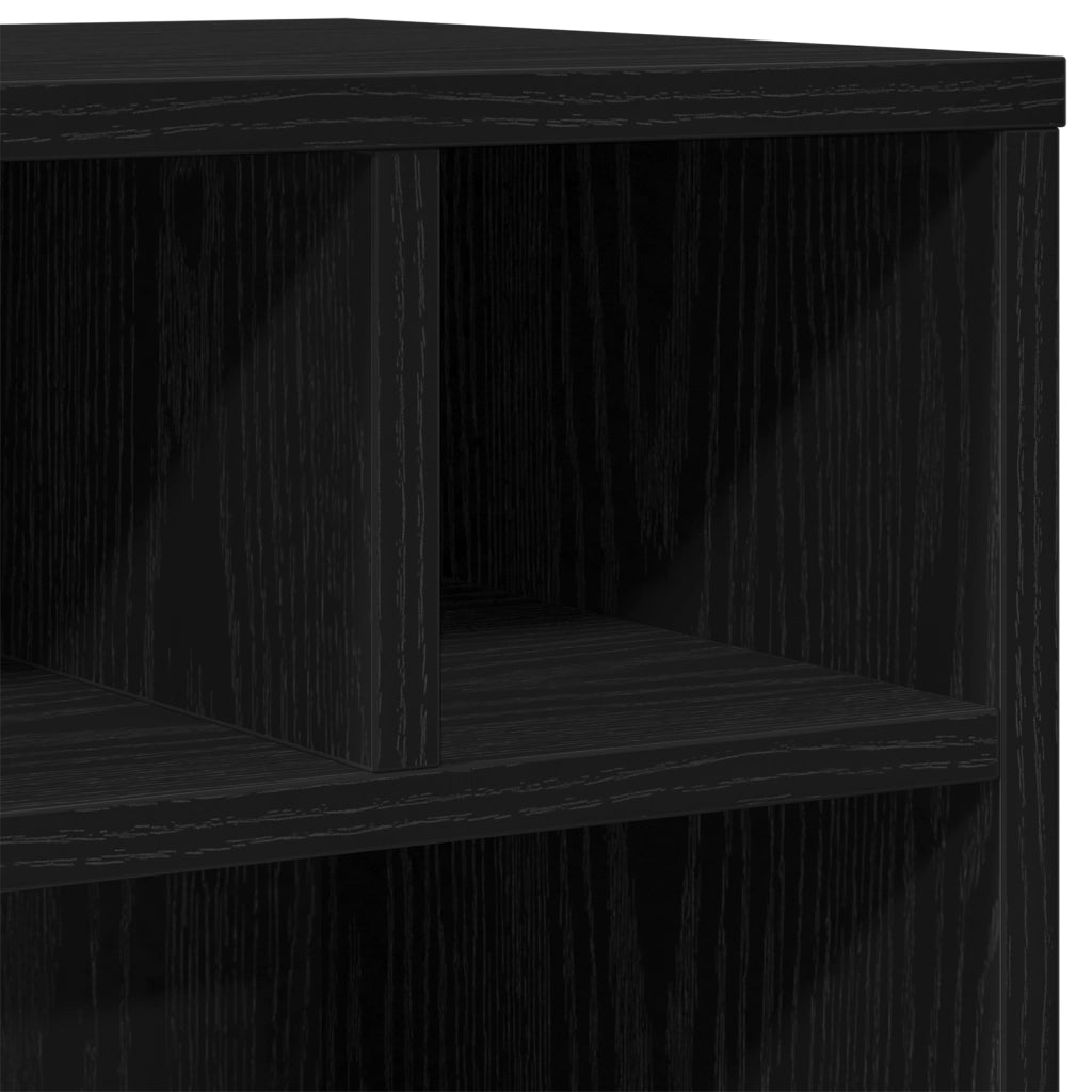 VistaXL Supporto per Stampante con Ruote Rovere Artigianale 41x32x48 cm