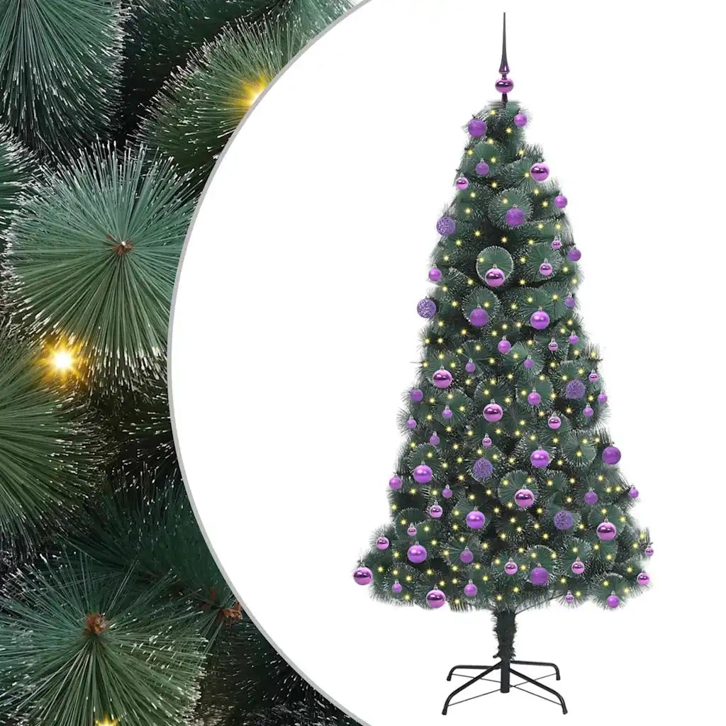 Albero di Natale artificiale pre-illuminato con set di palline 3396184
