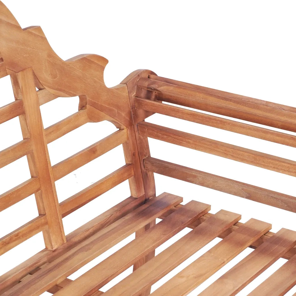 Panchina da Giardino | Panca da Giardino 127x58,5x92,5 cm in Legno Massello di Teak