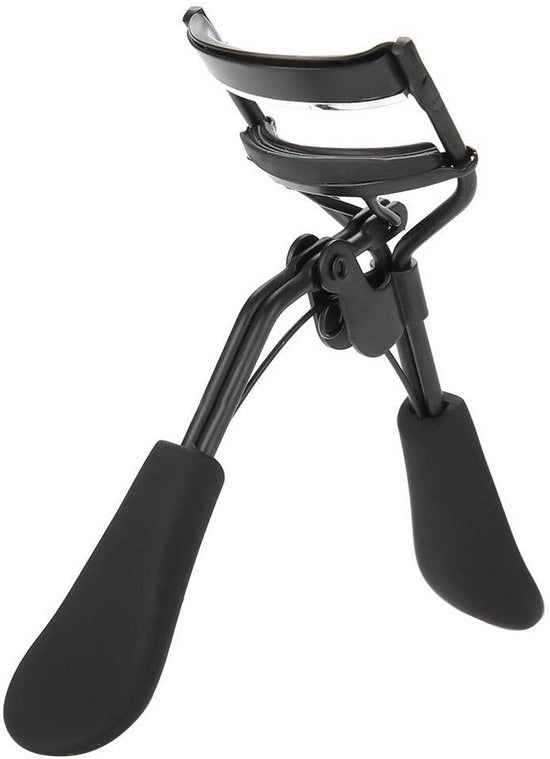 Wimpercrimpatore Professionale con Acciaio Inossidabile - Disegno Ergonomico - Piastra di Gomma - Apertura a "Occhio di Falco" - Intenso Crimpaggio - Wimpere Voluminose