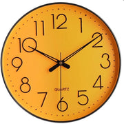 Orologio da Parete 12" Silenzioso Non Tocchente Orologio Arabo Decorativo per Ufficio, Salotto, Camera da Letto, Cucina (Batterie Non Inclusa) Giallo