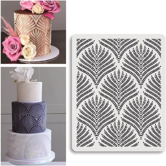 Decorazione a Buttercream con Steil per Torta - Steil per Incisione a Onda di Grano - Steil per Decorazione a Raggi - Steil a Fiore per Airbrushing