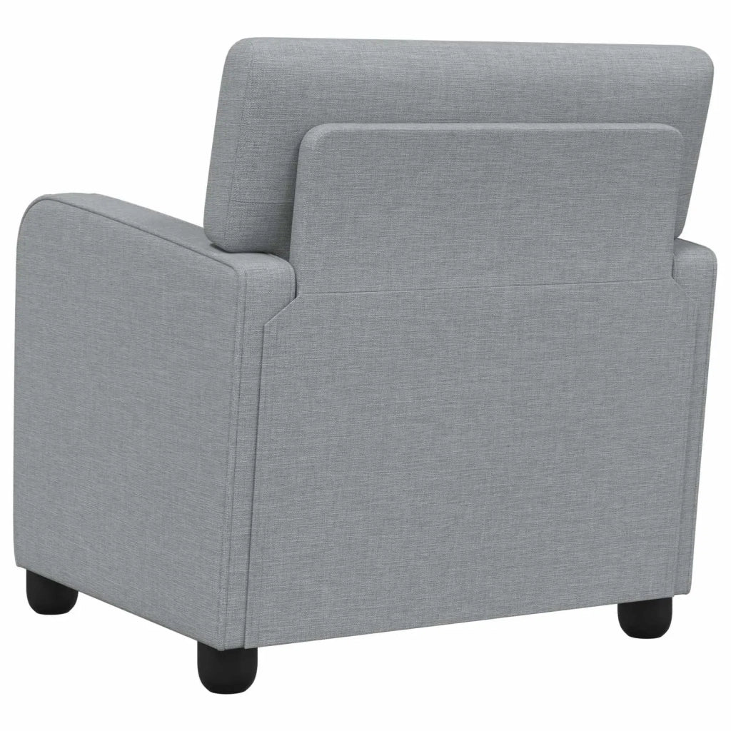 Poltrona Grigio Chiaro Tessuto 42043393