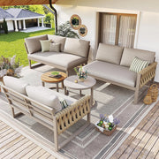 Set da giardino modulare - Xylo - Regolabile impermeabile per 5-6 persone