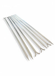 Spiedi per barbecue in Acciaio Inox AISI 304 lunghi 64 cm per Carne Pesce Verdure 7 pz