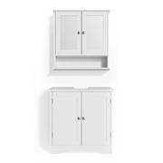 Vicco Set mobili bagno Bianco 2 parti