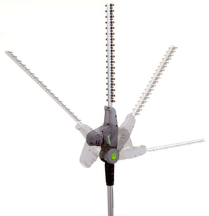 Tagliasiepe Telescopico a Batteria Verdemax TT20 Estensibile 225-280 cm 20V lama 46 cm con Batteria Nero e Verde