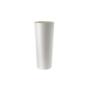 Vaso a Cono Alto Indoor e Outdoor Schio Cono Chalk A90 cm in Plastica Bianco Gesso