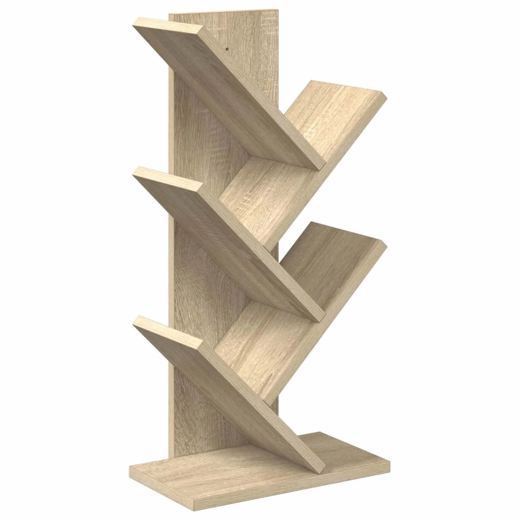 Libreria ad Albero 4 Ripiani 30 x 18 x 60 cm Rovere Sonoma 8012366