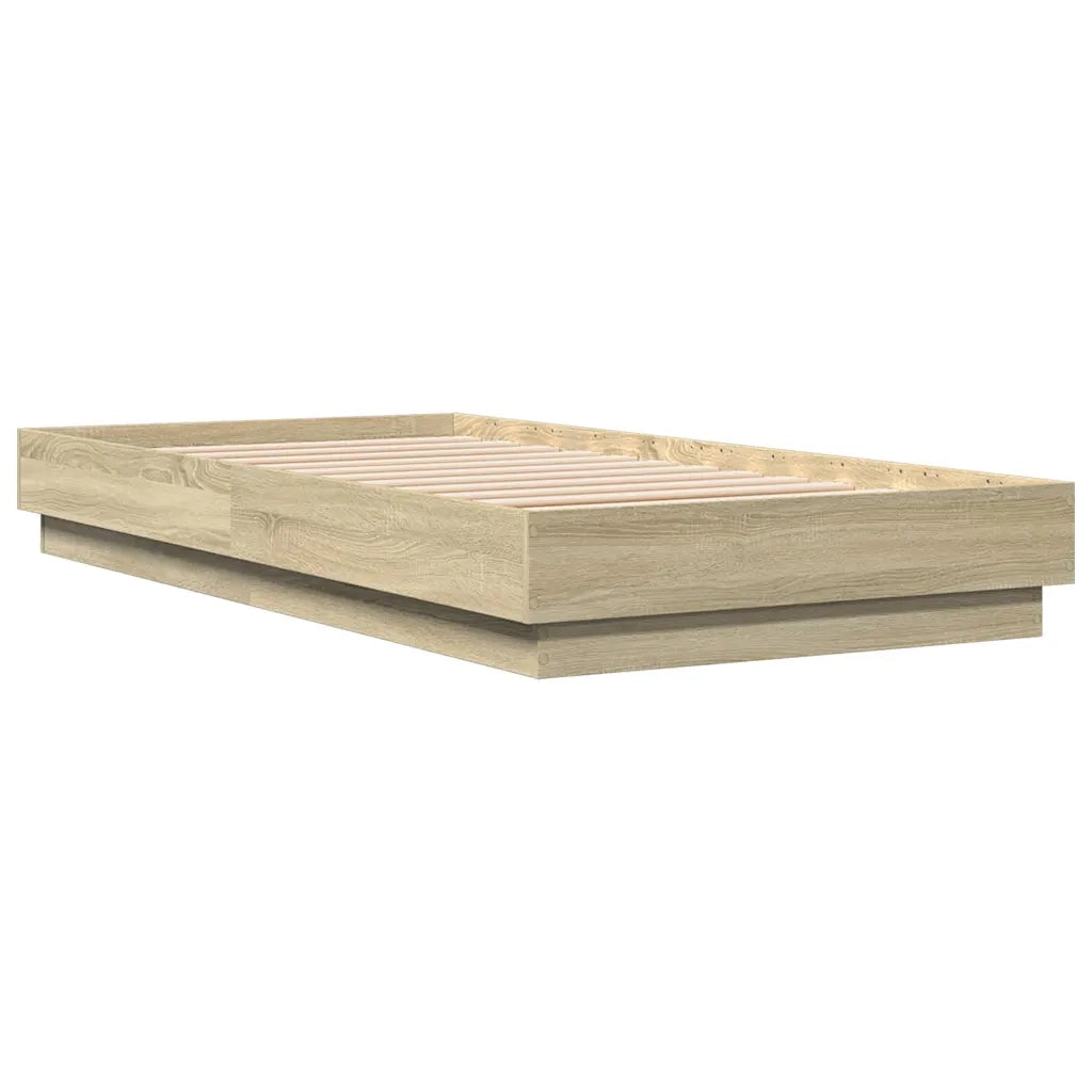 Giroletto senza Materasso Rovere Sonoma 90x190 cm in Truciolato 839632