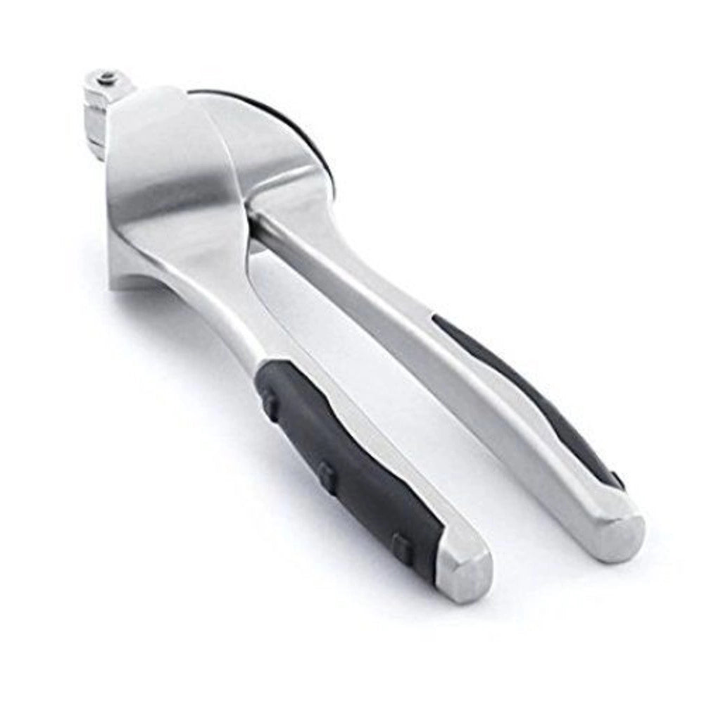 Trade Shop - Cubo Schiaccia Aglio Premi In Acciaio Inox Satinato Manico Antiscivolo -