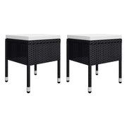 Set Mobili da Pranzo per Giardino 5 pz Nero 3068743
