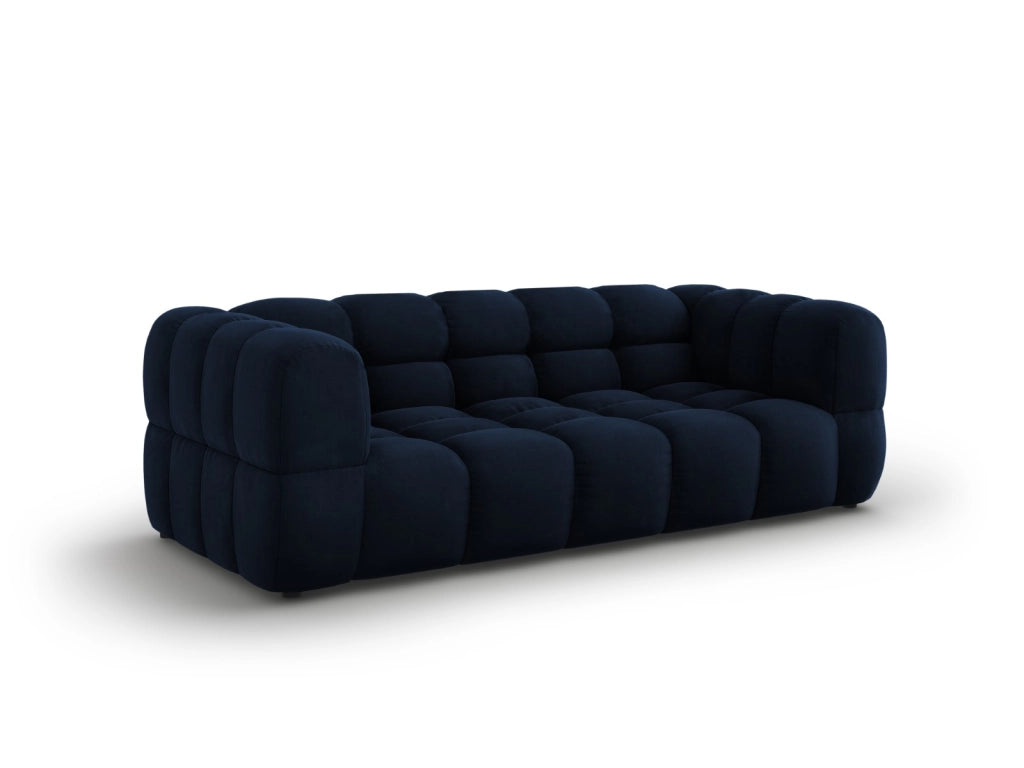 Cosmopolitan Design - Divano "Sky" 3 posti in velluto blu reale 