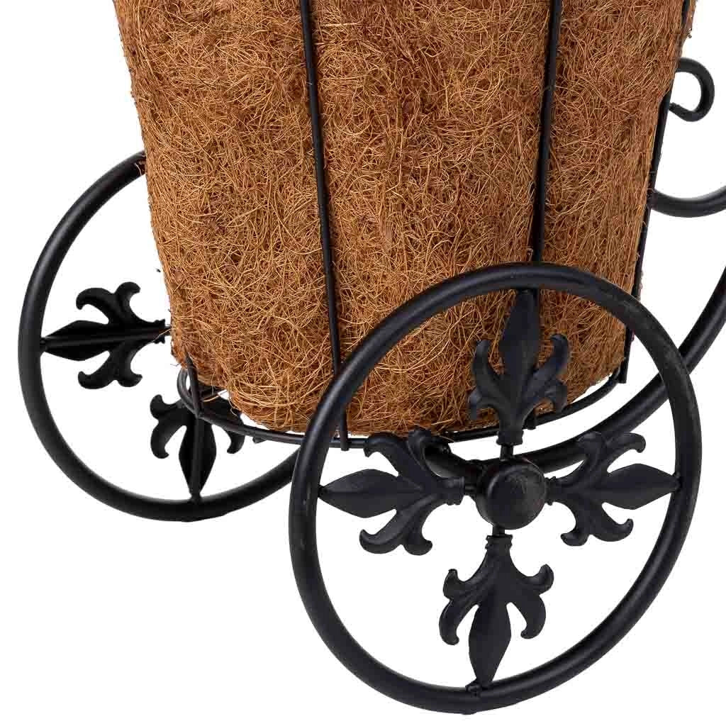 Portavaso per bicicletta nero, 51x20x33h cm