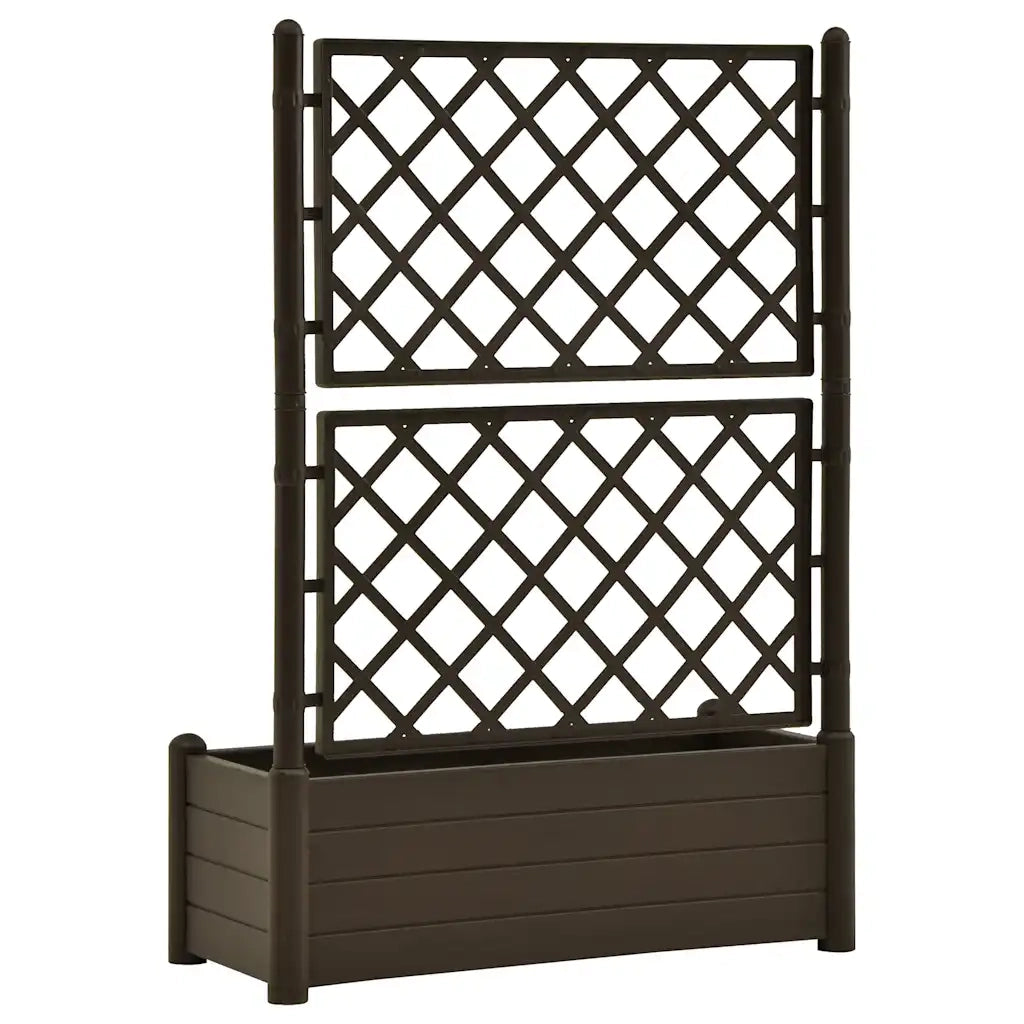 Fioriera | Cassetta per fiori | Vaso da Giardino con Graticcio 100x43x142 cm PP Moca