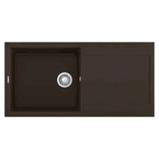 Lavello Elleci Incasso 1 vasca 100x50 Easy 480 Granitek Espresso Marrone LGY48078
