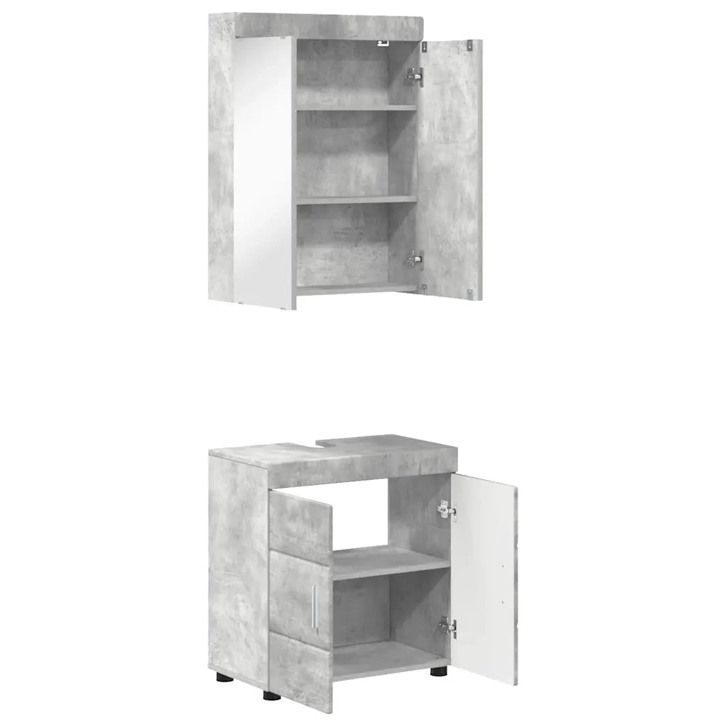 Set di mobili per il bagno TULUM 2 pcs Grigio cemento 3398017
