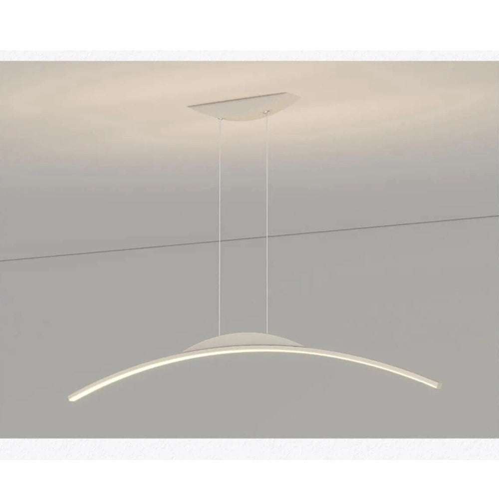 Trade Shop - Lampadario Da Soffitto A Sospensione Led 16w Curvato Luce 3000k 6500k 4000k B68-b -