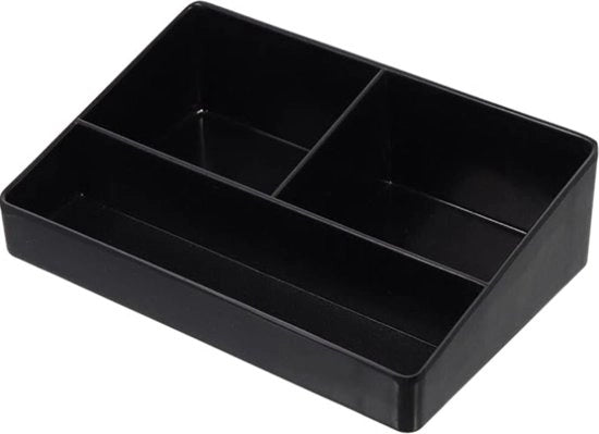 Organizzatore per la cucina - Organizzatore per caffè e tè - Supporto per tazze da caffè - 2D x 15,5B x 2H cm - 3 cassette - Nero