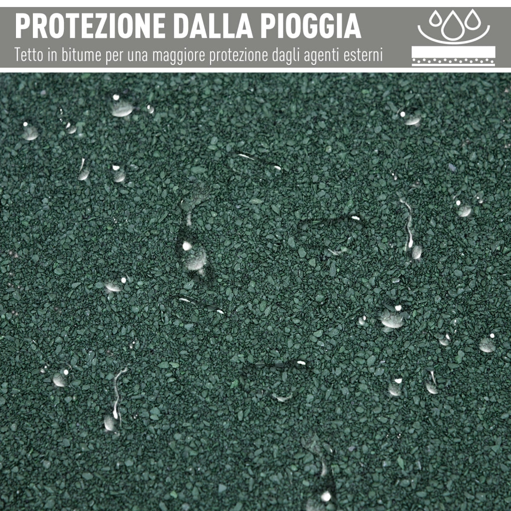 Casetta Porta Attrezzi in Legno ¨C zephmum ¨C Grigio 77x58x175 cm