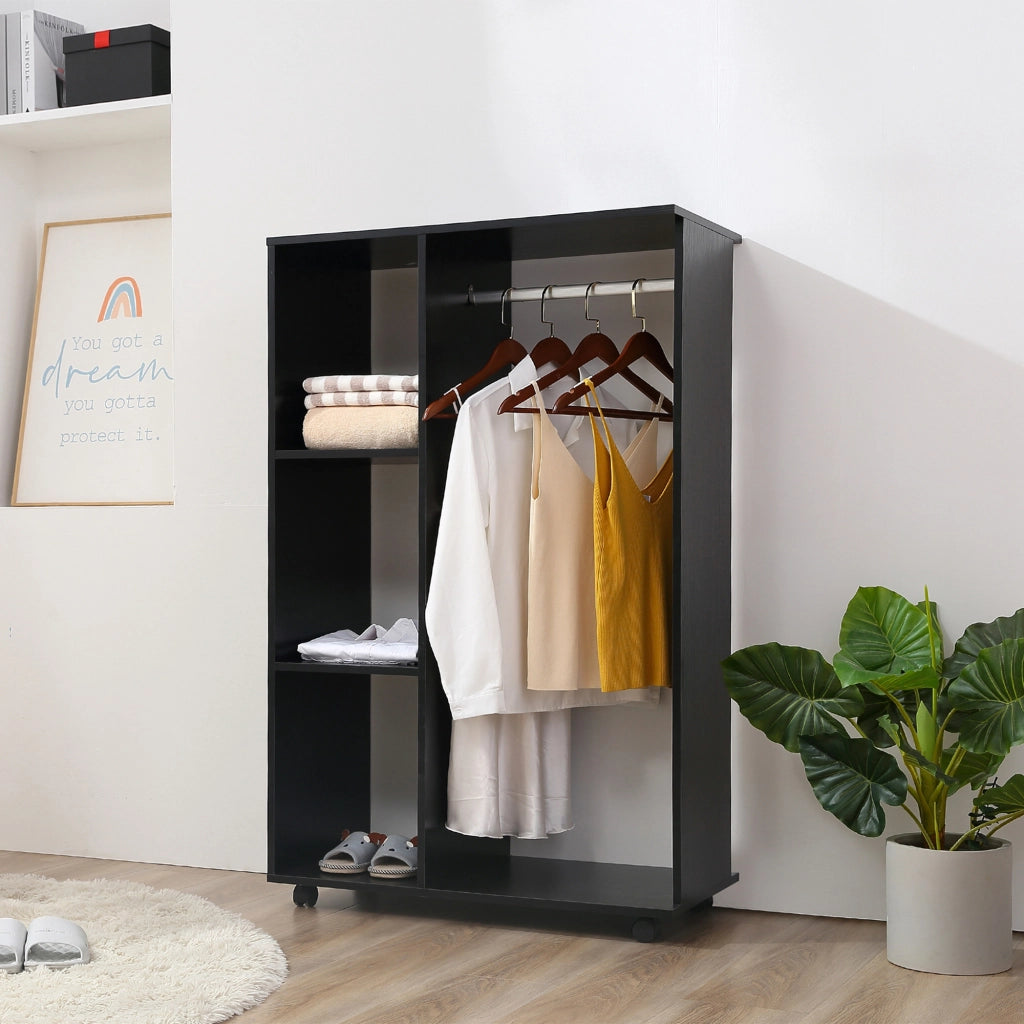Armadio Guardaroba ¨C zephmum ¨C Nero 88x132x19