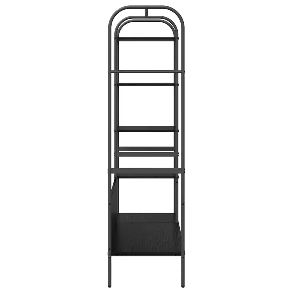 vidaXL Stendibiancheria Nero 120 x 44 x 160 cm Legno multistrato