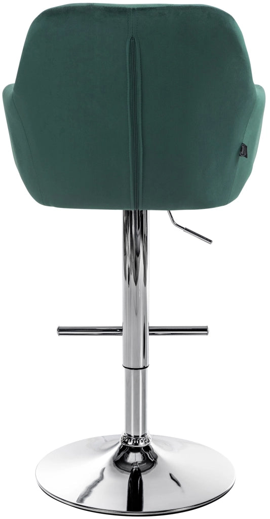 Barhocker Natoma Samt chrom