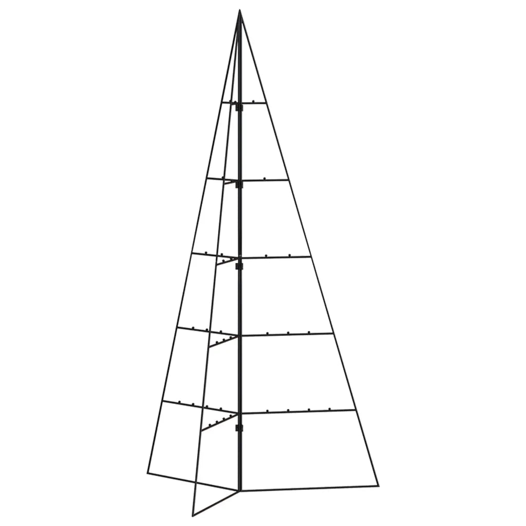 Albero di Natale Decorativo-Decorazioni natalizie in Metallo Nero 100 cm