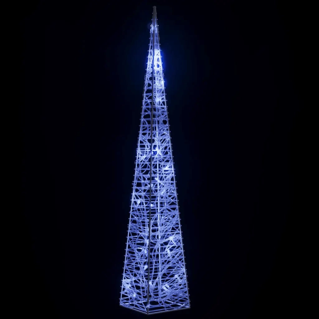 Cono di Luce LED Decorativo Acrilico Blu 60 cm 328957