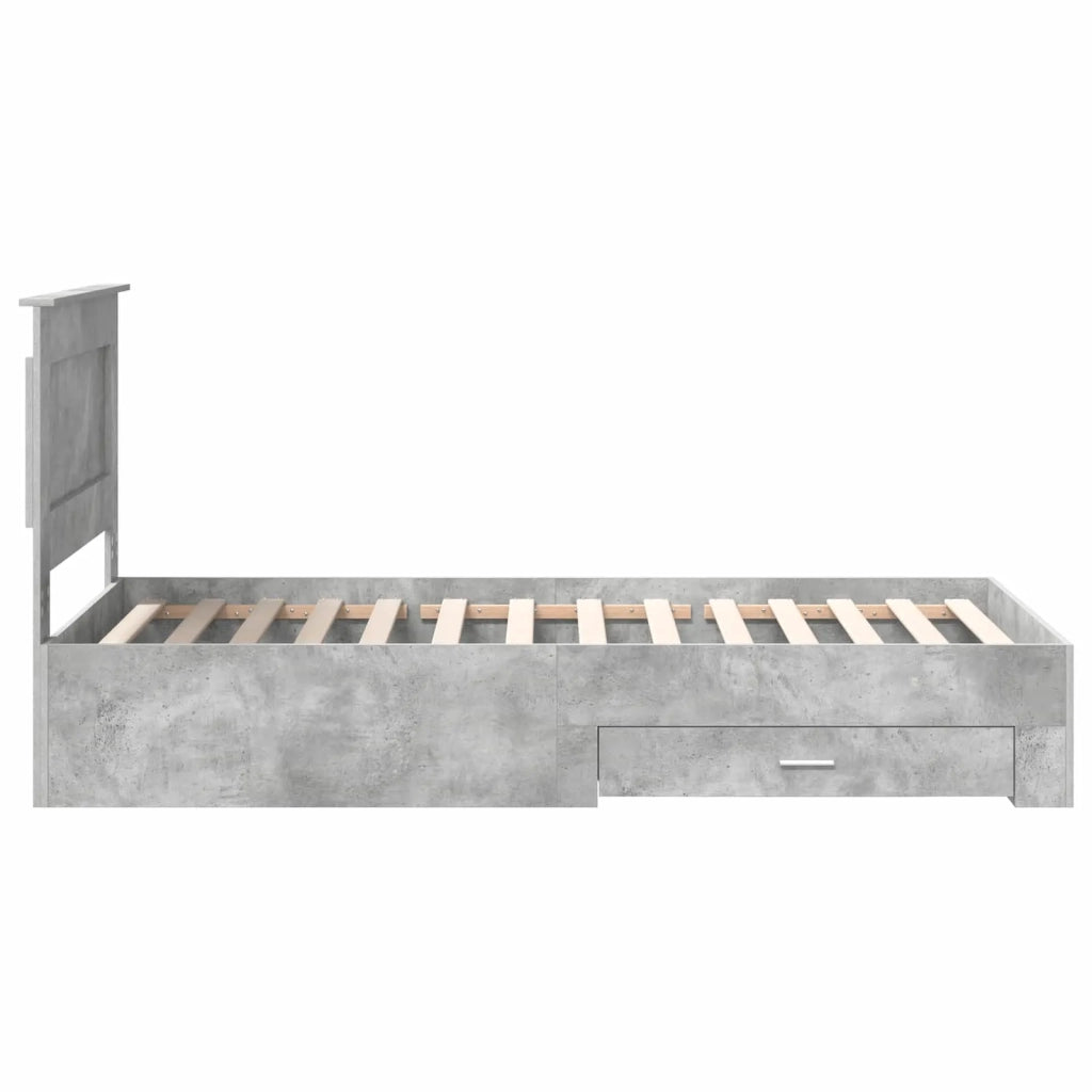 Struttura del letto-Giroletto Grigio Certo e Argento 75 x 190 cm 172213