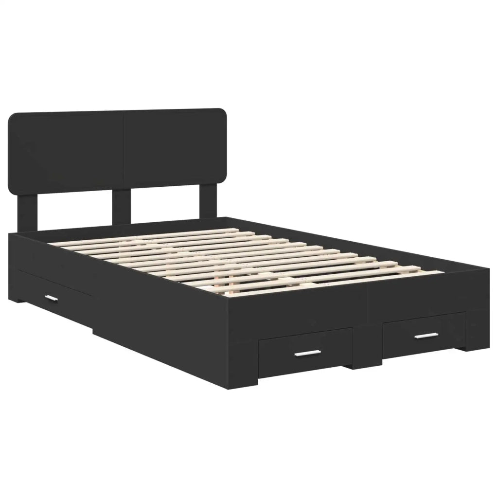 Struttura del letto Nero 135 x 190 cm Legno multistrato 3412383