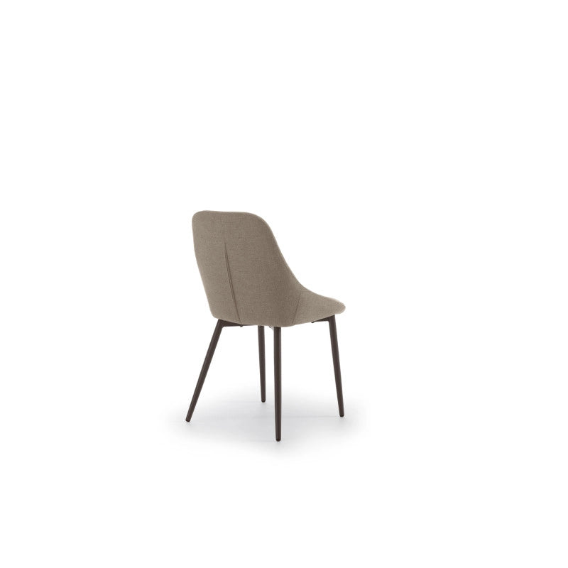 Sedia in tessuto easy-clean Gambe in metallo verniciato Kira 51cm X 59cm H 85cm Stones