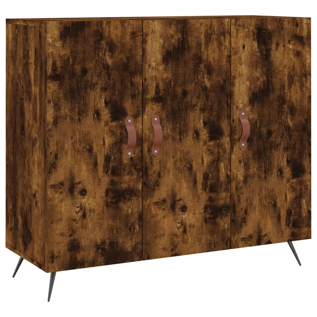 Credenza Rovere Fumo 90x34x80 cm in Legno Multistratocod mxl 105314
