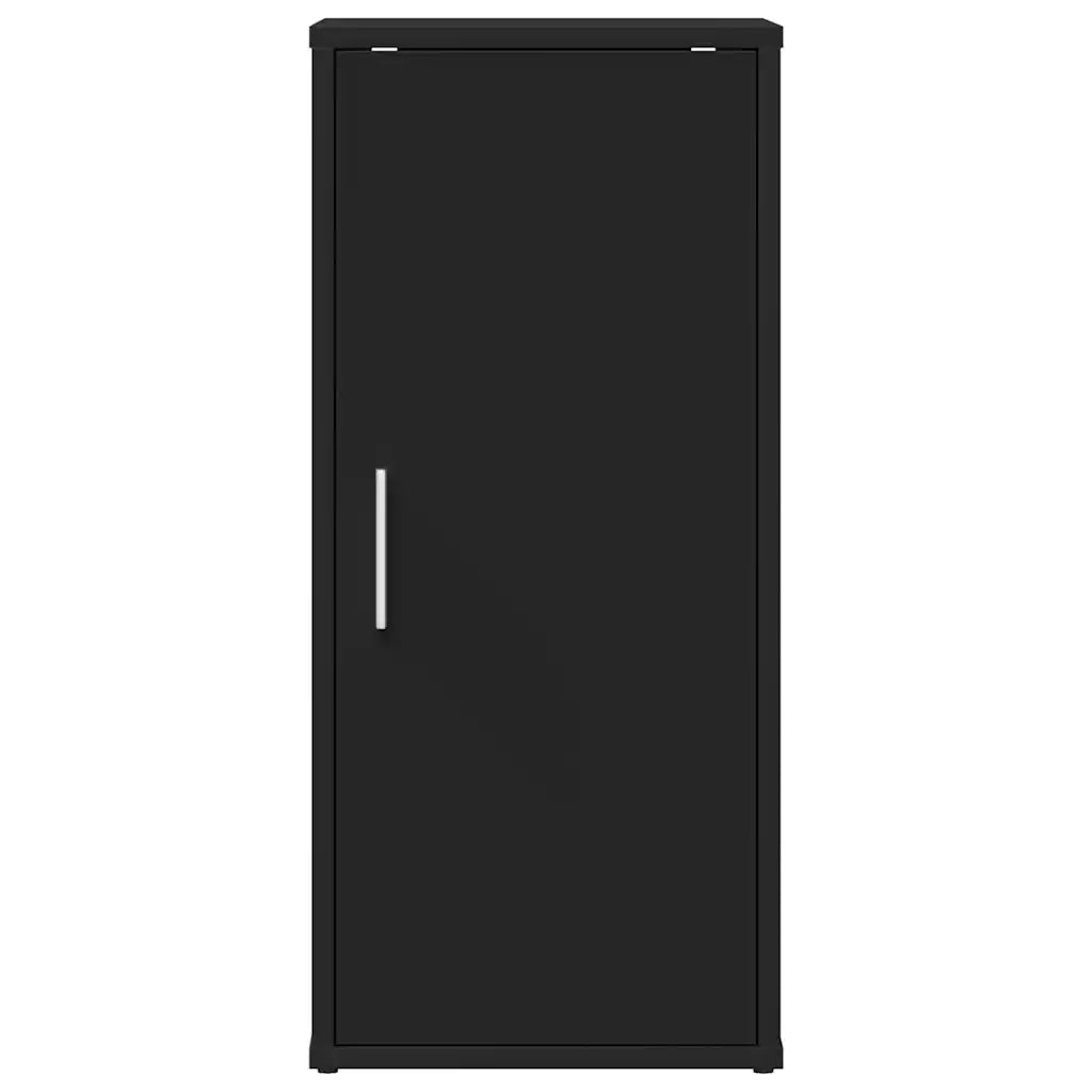 Scarpiera Nera 32x35x70 cm in Truciolato 808956