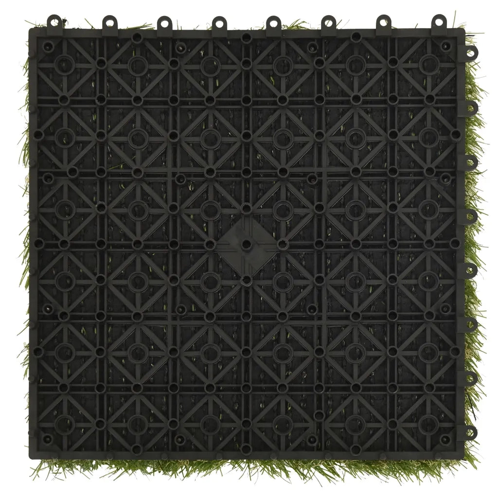 Piastrelle in Erba Sintetica 11 pz 30x30 cm Verde CFW1783375