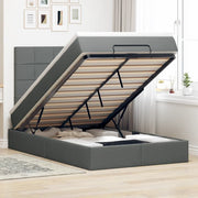 Struttura Letto Pouf con Materasso 80x200 cm in Tessuto 3313990