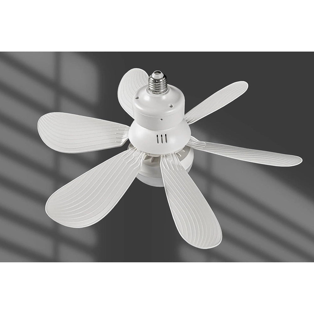 Trade Shop - Ventilatore Da Soffitto Con Luce Led Regolabile E27 60w Telecomandato Senza Fili -