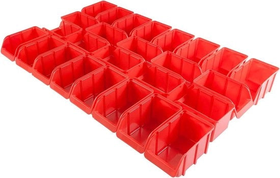 26 x Cassetto di Stoccaggio Box di Pile Box di Deposito Dimensione 3 di Polipropilene