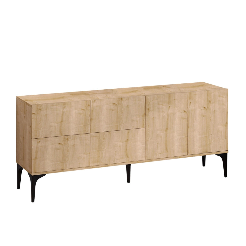 Credenza in legno "Laika" - 180 x 40 x 80 cm - Beige