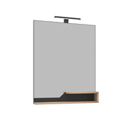 Specchio decorativo in legno "Galia 80" - 60 x 14 x 100 cm - Rovere