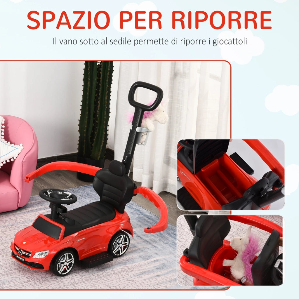 Auto Macchina Cavalcabile per Bambini con Licenza Mercedes AMG Rossa