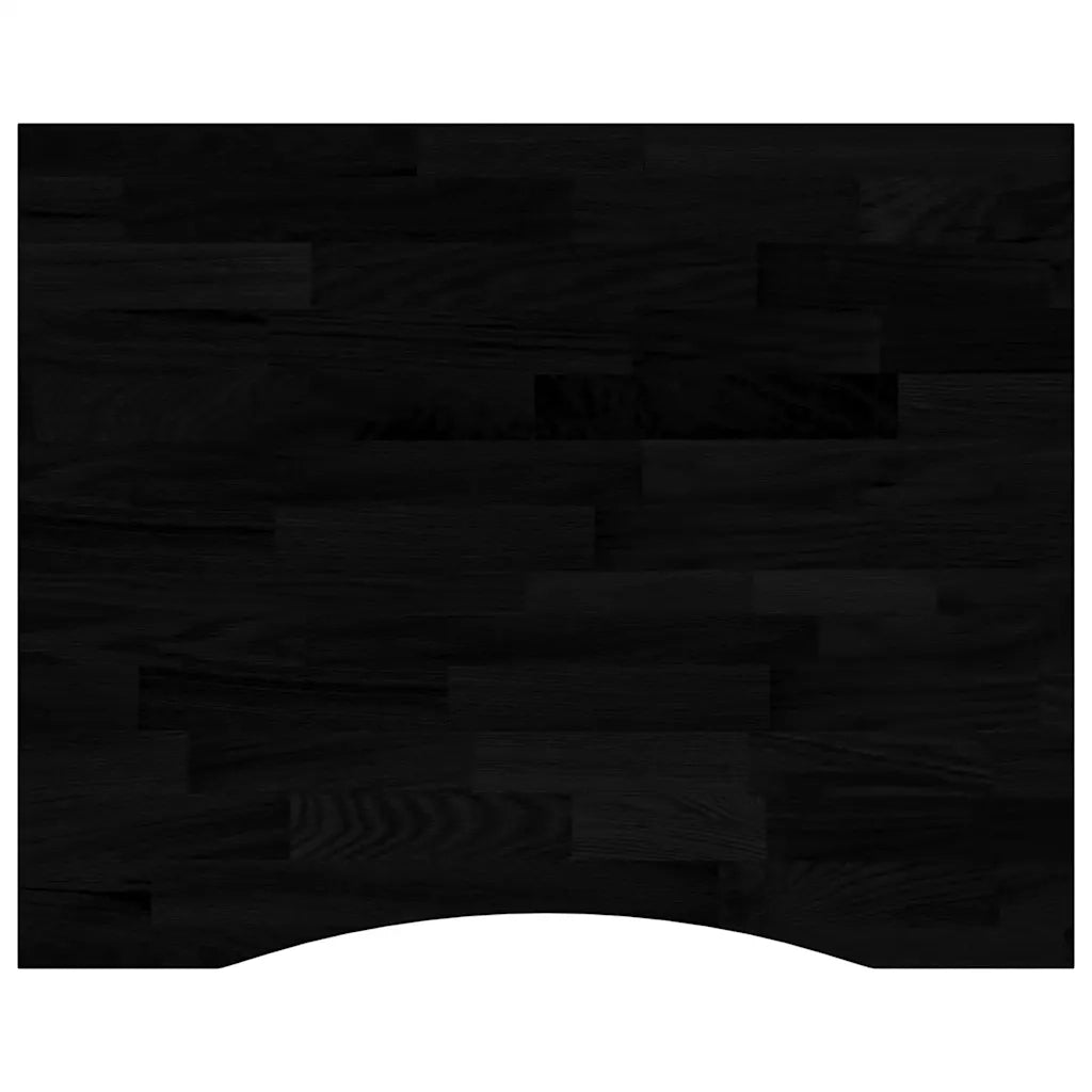 Piano Scrivania Marrone Scuro 100x80x2,5 cm in Rovere Massello