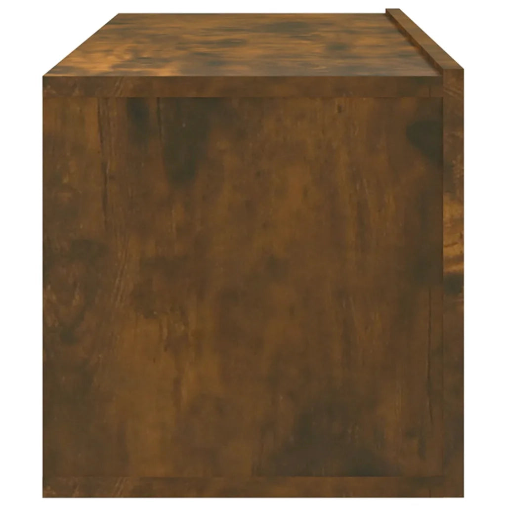 Mobili Porta TV a Parete 4 pz Rovere Fumo 100x30x30 cm cod mxl 10168