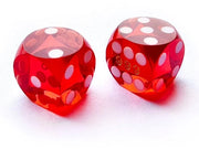 Set di Dadi in Pietra di 2 - Dadi in Pietra Precisi - 16mm - Angoli Arrotondati - Saldati a Professione - Ideali per Backgammon - Dadi da Gioco