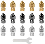Kit di atomizzatori 15 pezzi - Acciaio inossidabile/Rame/ Acciaio inossidabile - Bocchette di atomizzazione - Chiave di morsa - Per stampante 3D - Bocchetta di atomizzazione