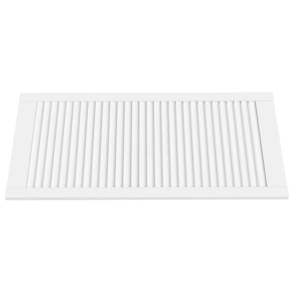 Ante a Lamelle 2 pz Bianche 99,3x49,4 cm in Legno di Pino 151173