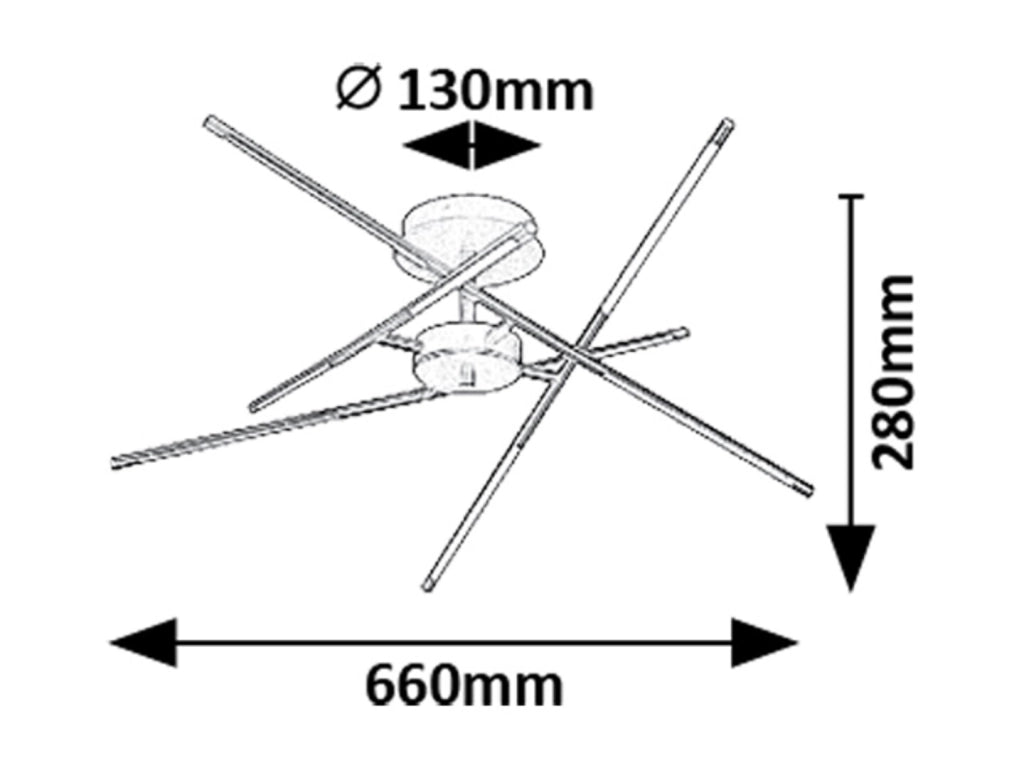 Plafoniera LED oro design 40W 3000K Rabalux Henli2
